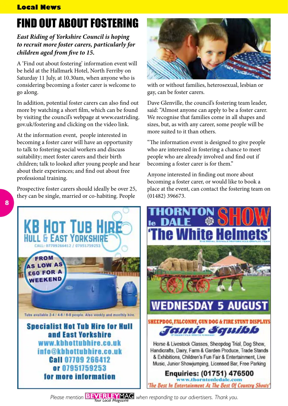 Beverley Magazine — July 2015 — Page 8 of 48