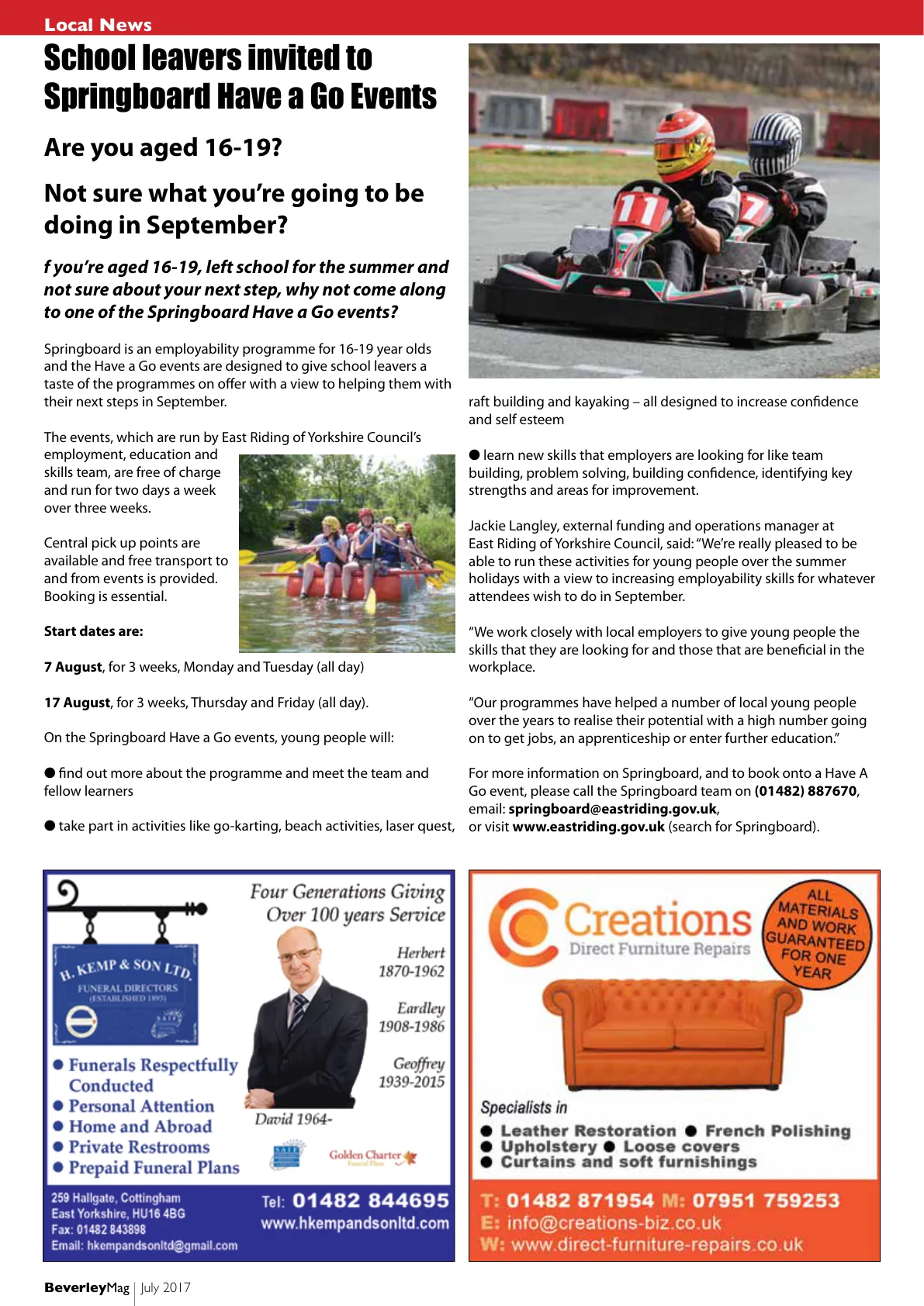 Beverley Magazine — July 2017 — Page 10 of 36