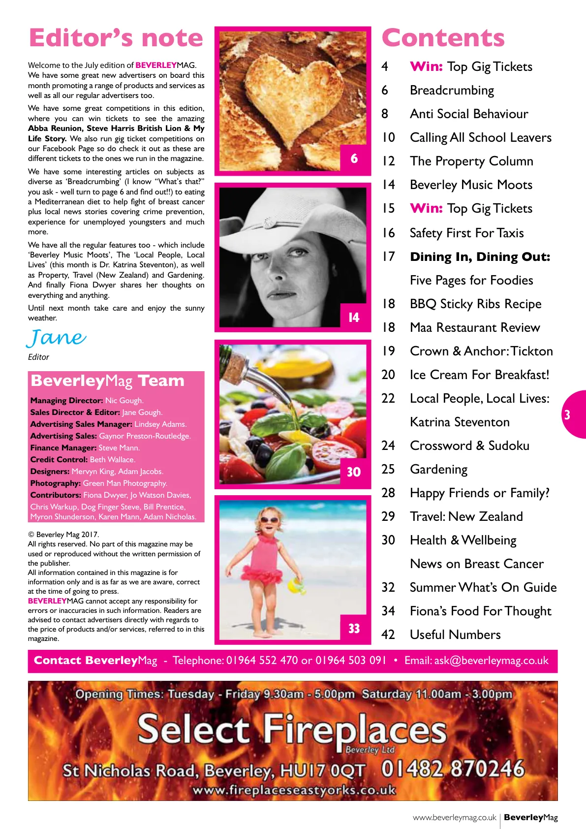 Beverley Magazine — July 2017 — Page 3 of 36