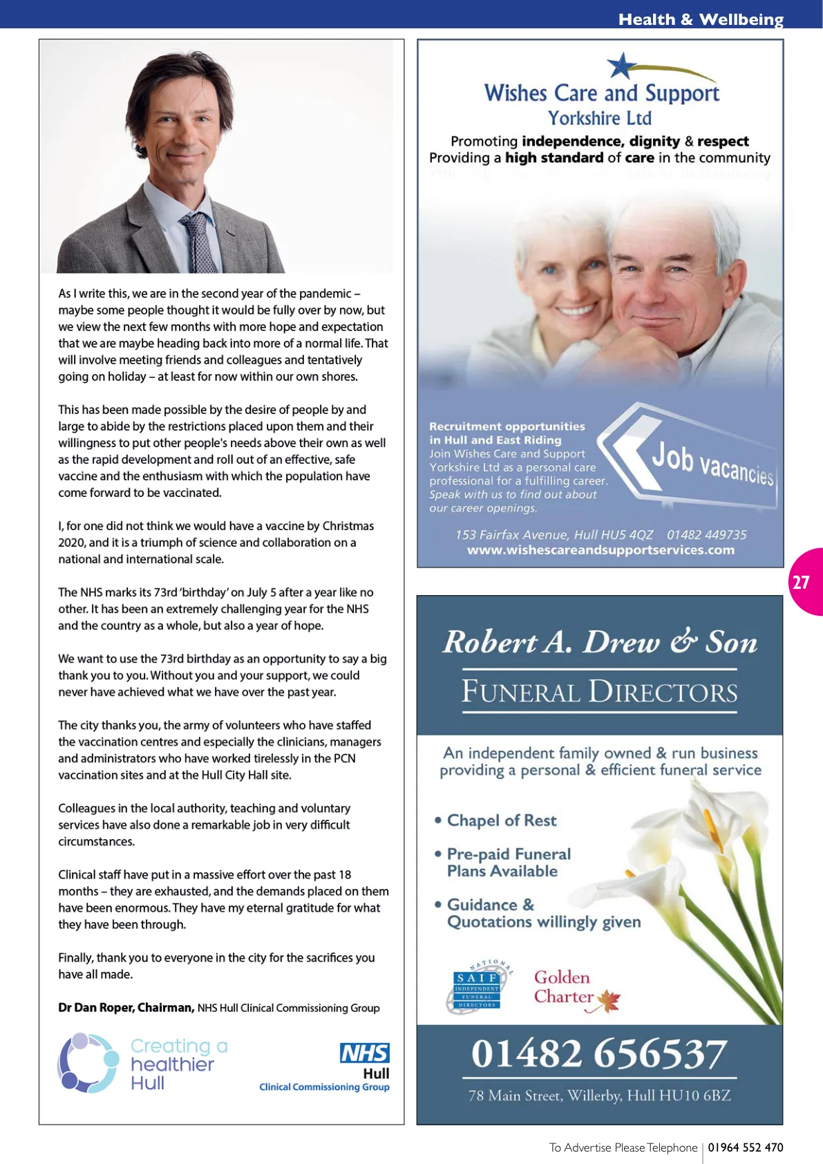 Beverley Magazine — July 2021 — Page 27 of 44