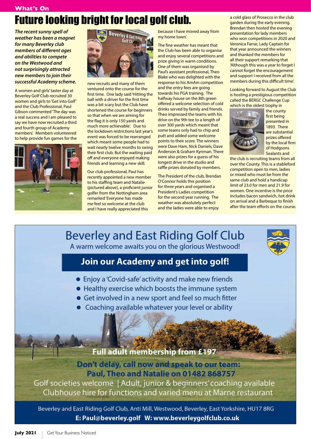 Beverley Magazine — July 2021 — Page 38 of 44