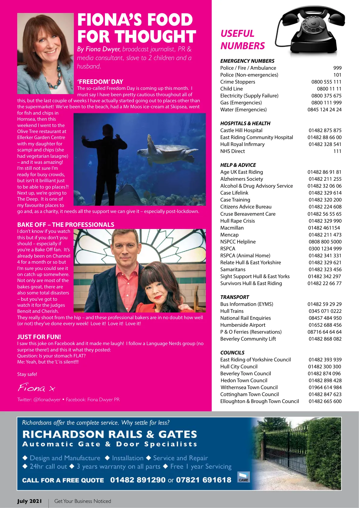 Beverley Magazine — July 2021 — Page 42 of 44