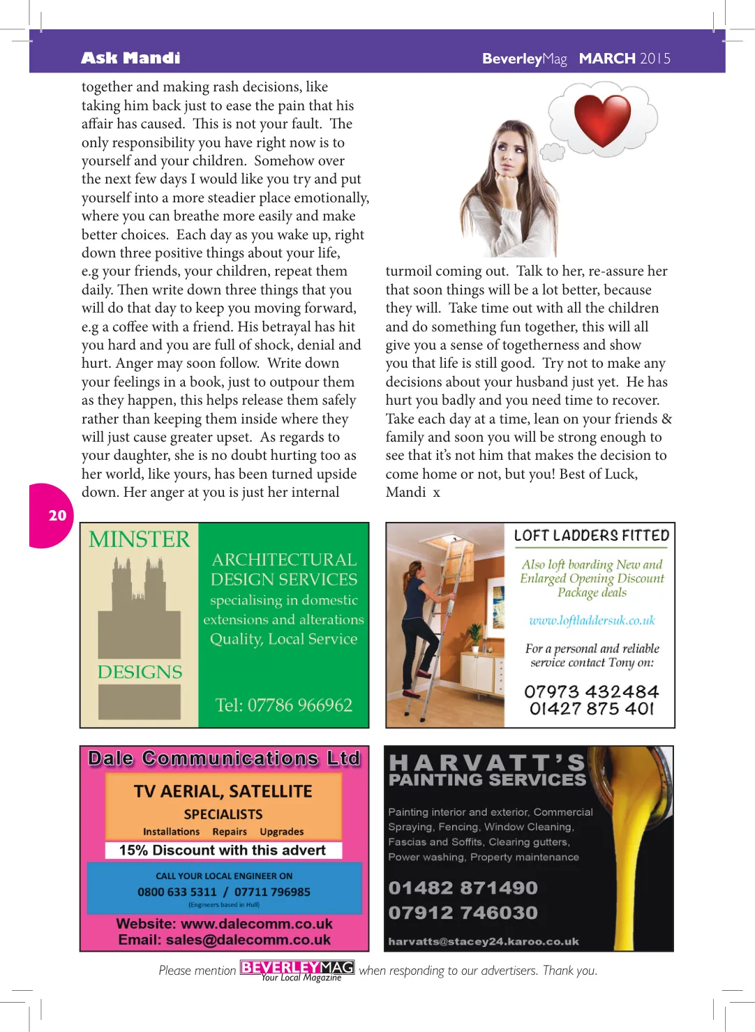 Beverley Magazine — March 2015 — Page 20 of 48