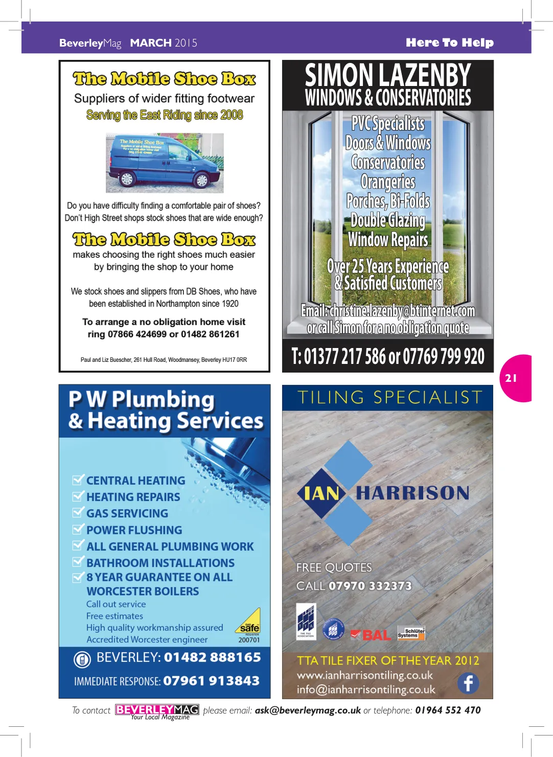 Beverley Magazine — March 2015 — Page 21 of 48