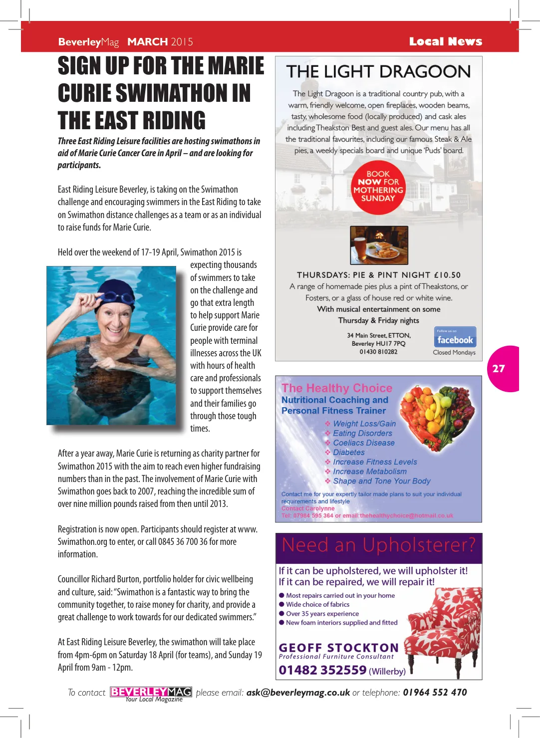 Beverley Magazine — March 2015 — Page 27 of 48