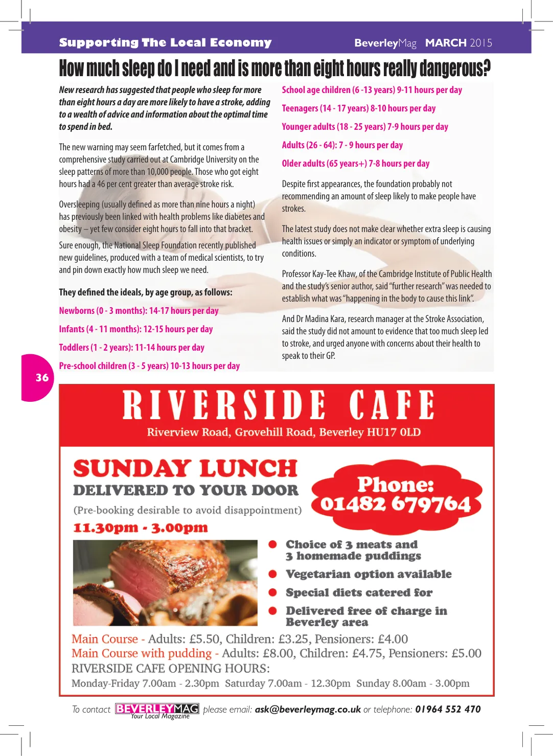 Beverley Magazine — March 2015 — Page 36 of 48