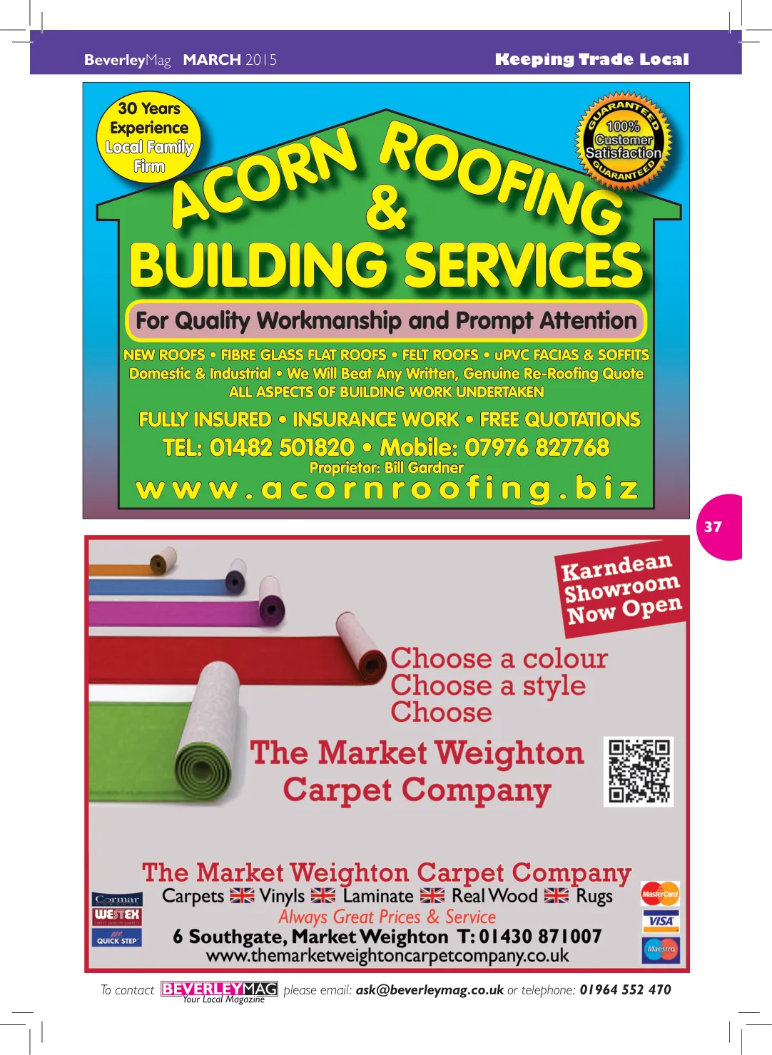 Beverley Magazine — March 2015 — Page 37 of 48