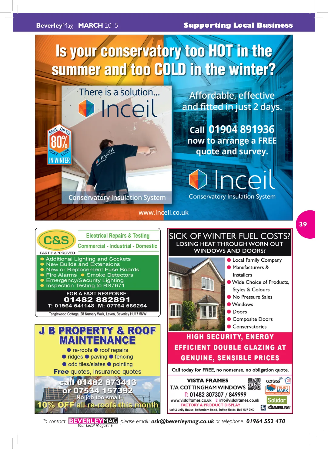 Beverley Magazine — March 2015 — Page 39 of 48