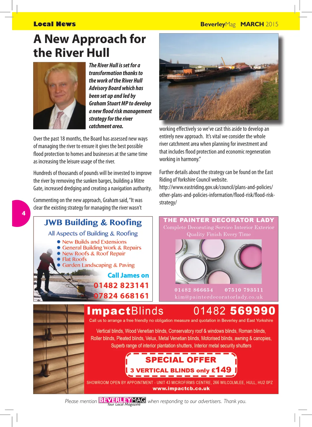 Beverley Magazine — March 2015 — Page 4 of 48
