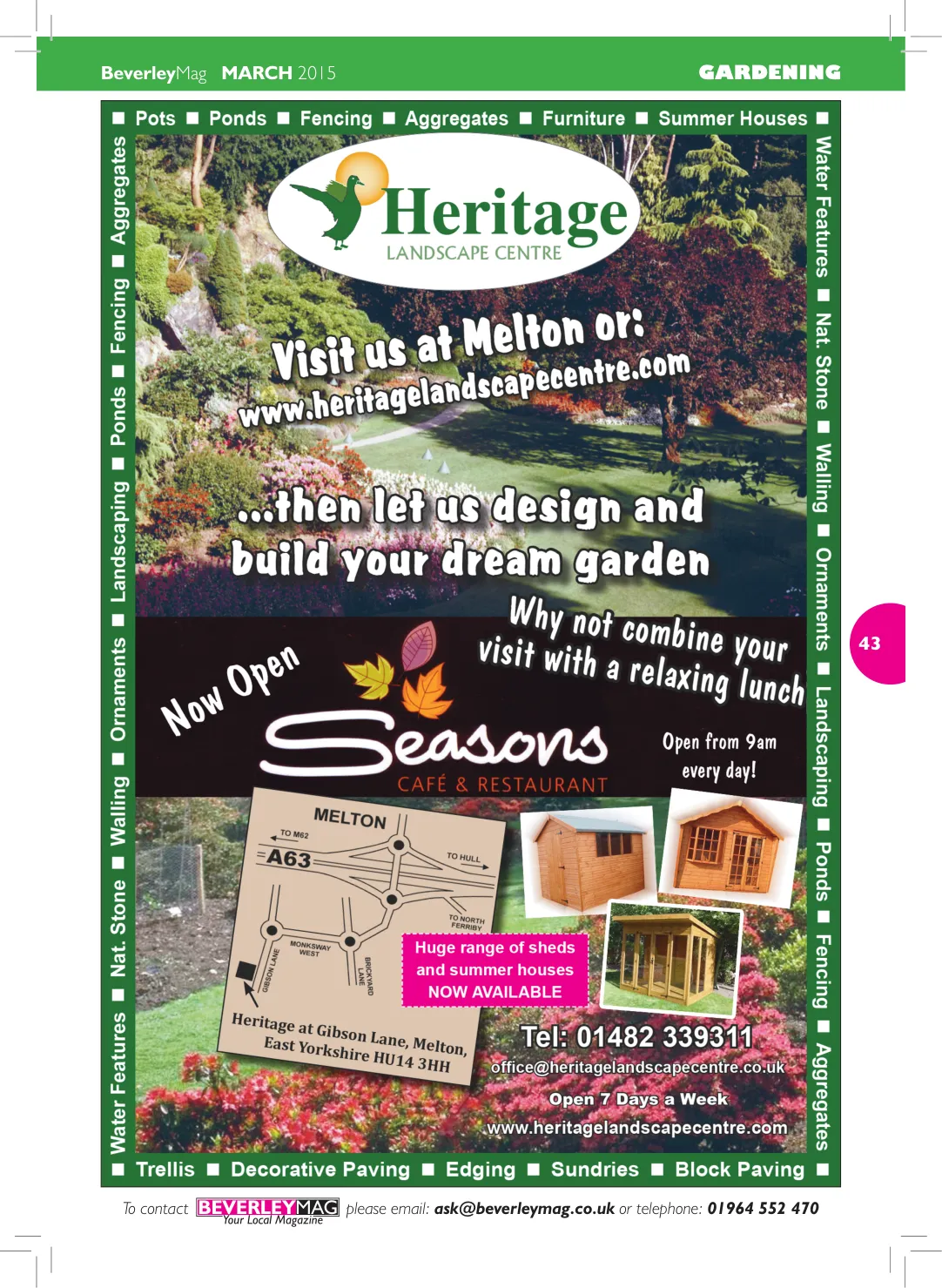 Beverley Magazine — March 2015 — Page 43 of 48