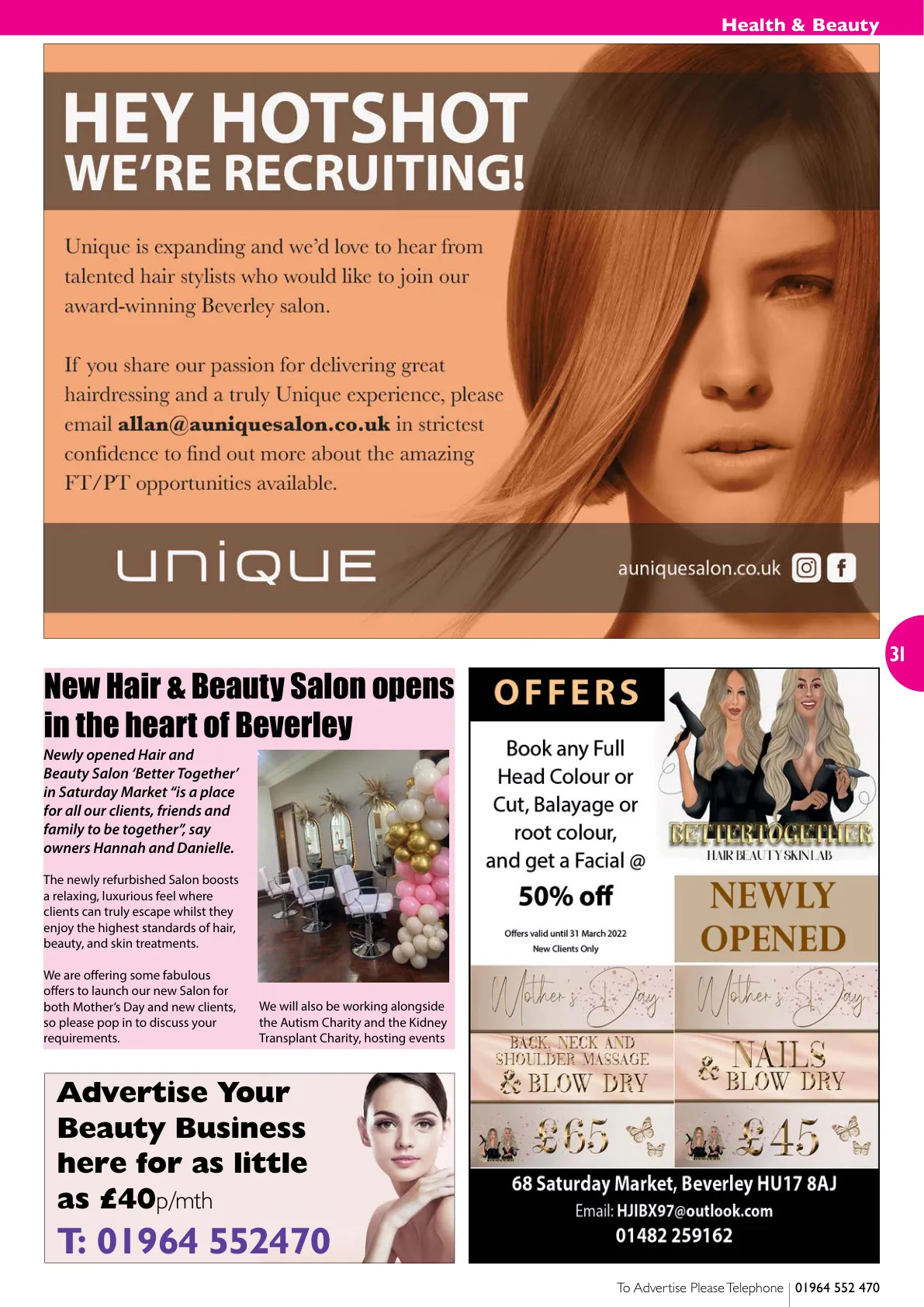 Beverley Magazine — March 2022 — Page 31 of 52