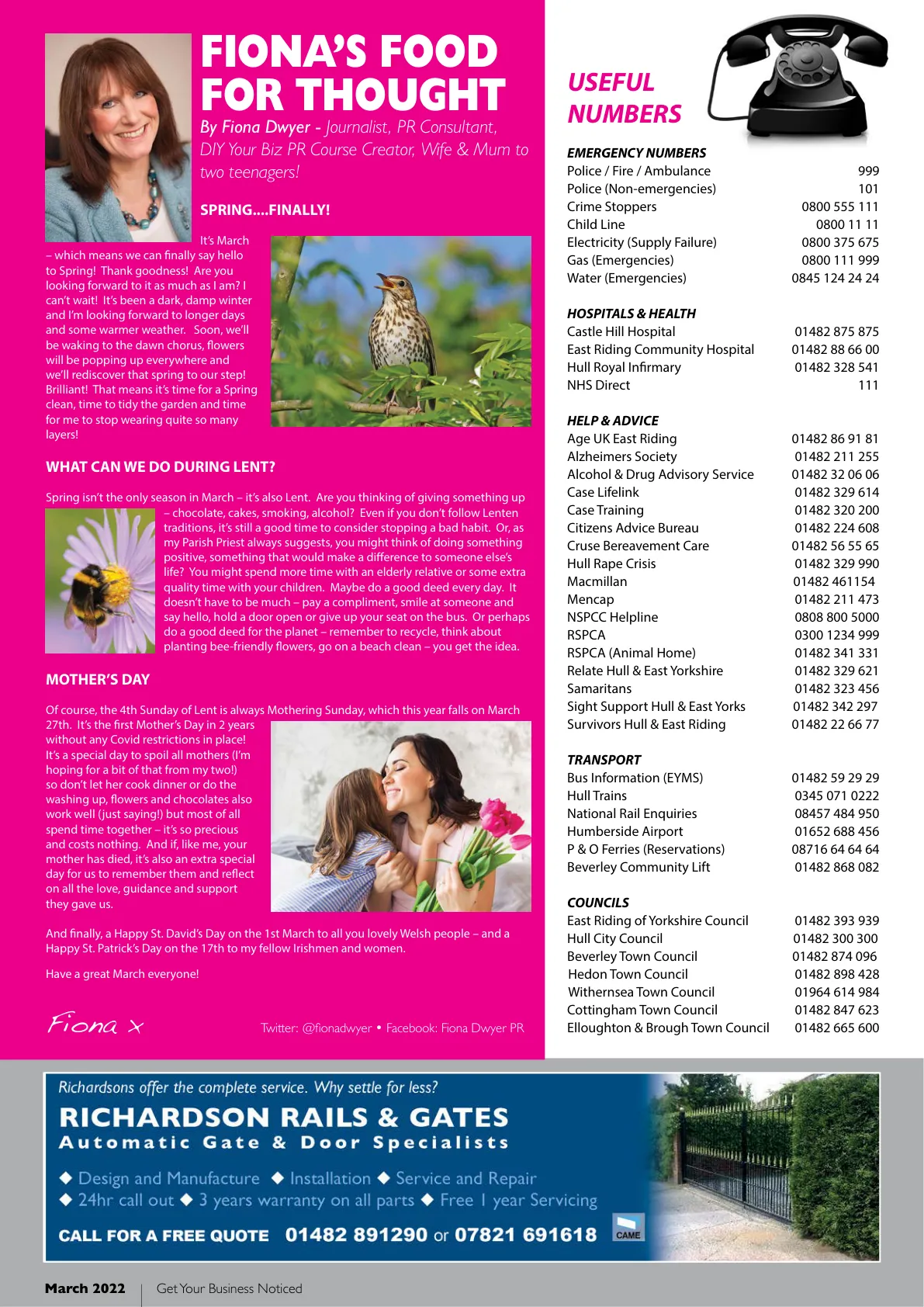 Beverley Magazine — March 2022 — Page 50 of 52