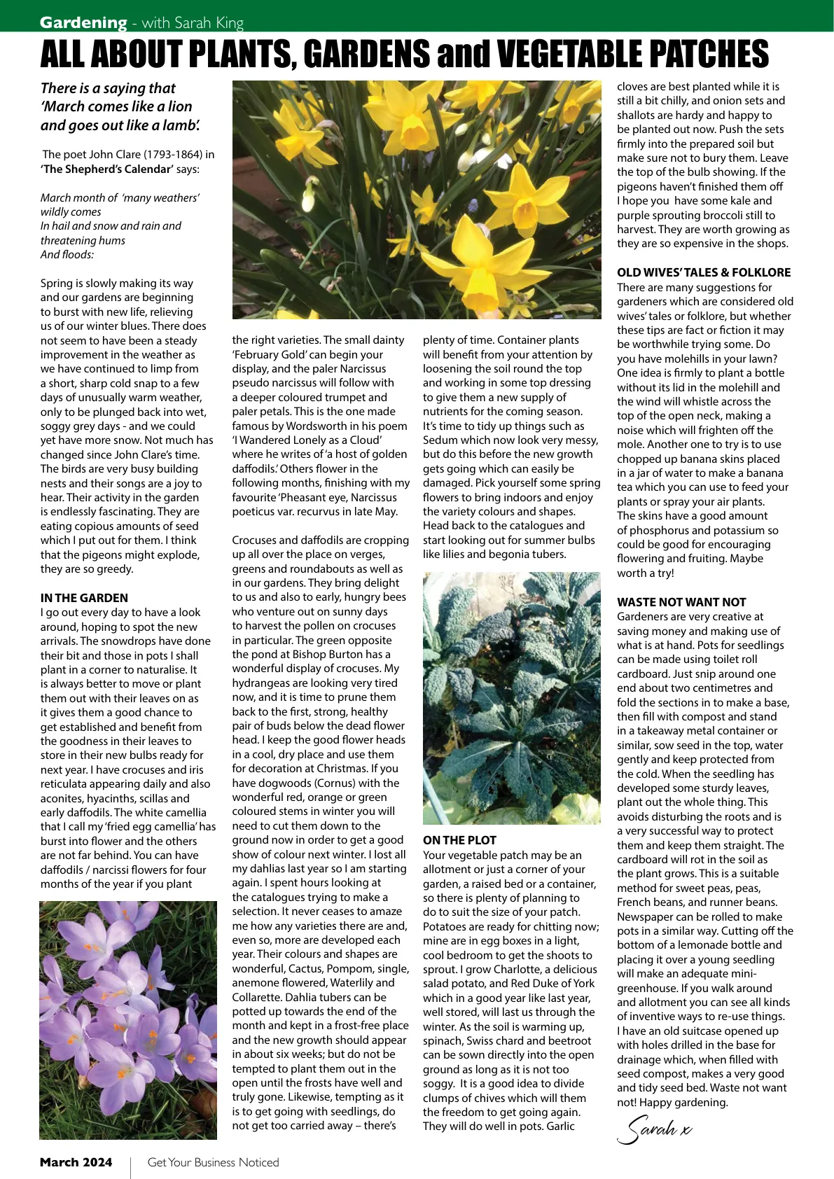 Beverley Magazine — March 2024 — Page 32 of 36