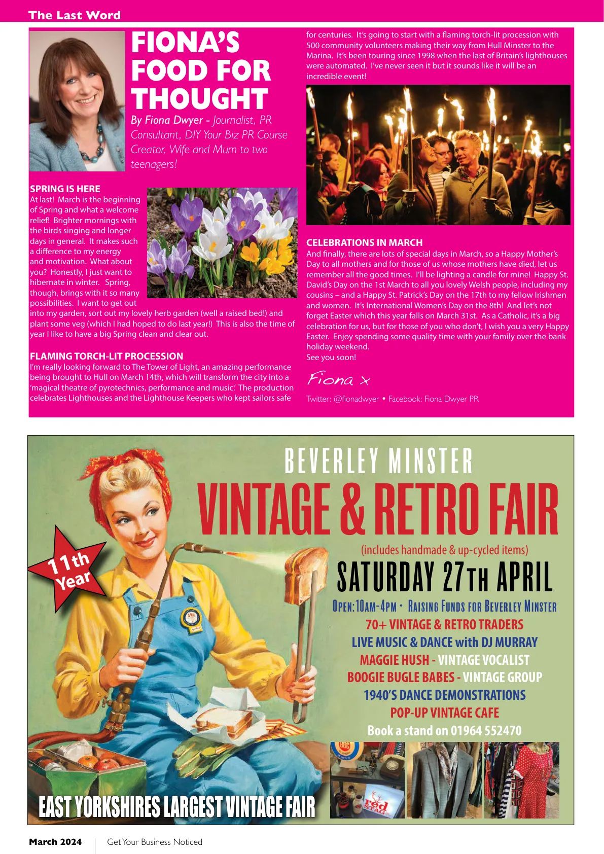 Beverley Magazine — March 2024 — Page 34 of 36