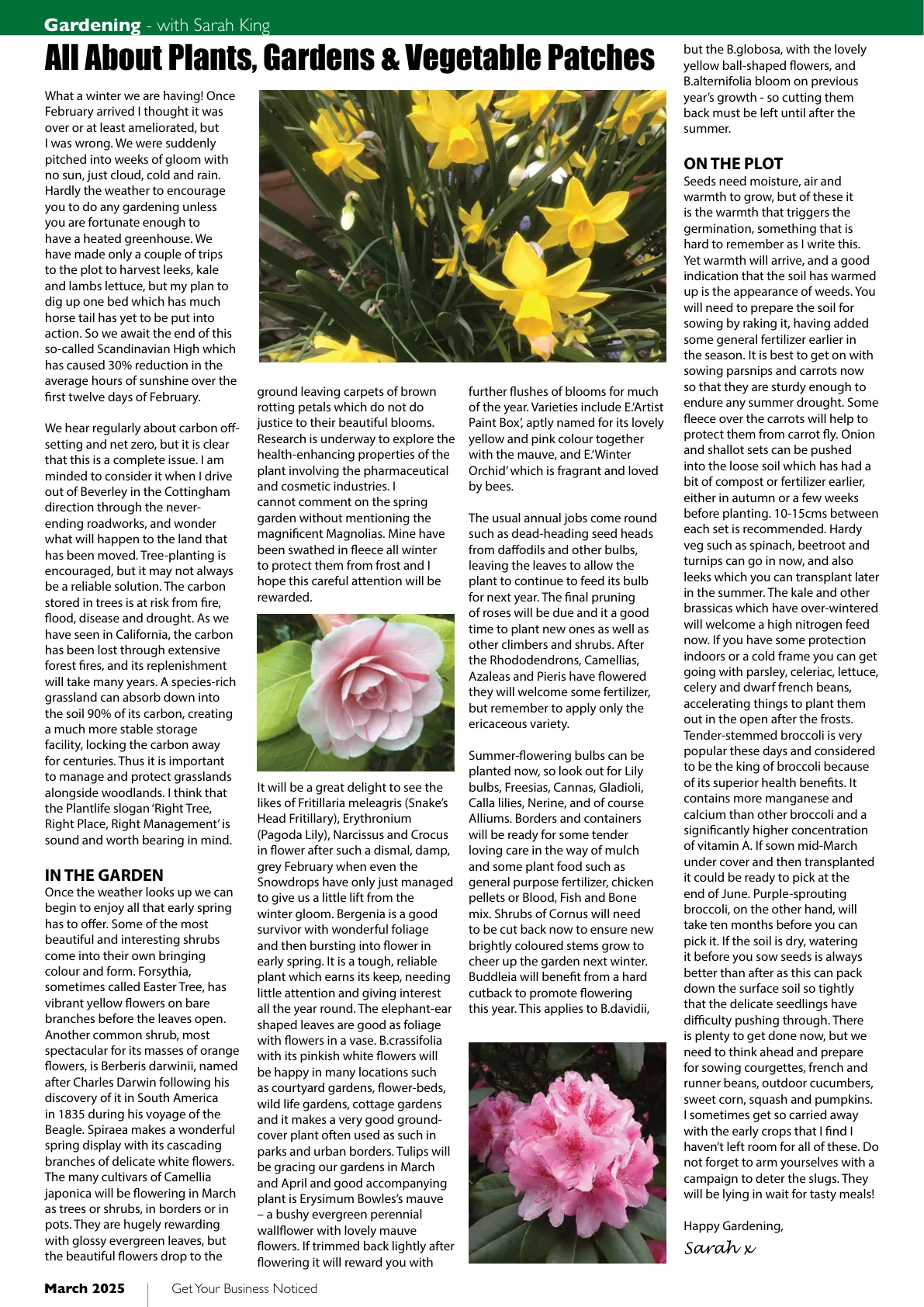 Beverley Magazine — March 2025 — Page 32 of 36