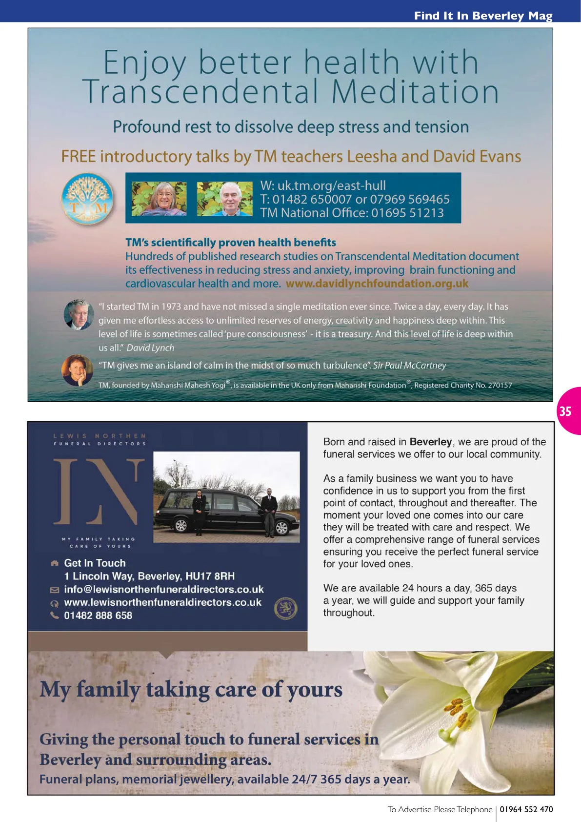 Beverley Magazine — May 2022 — Page 35 of 36