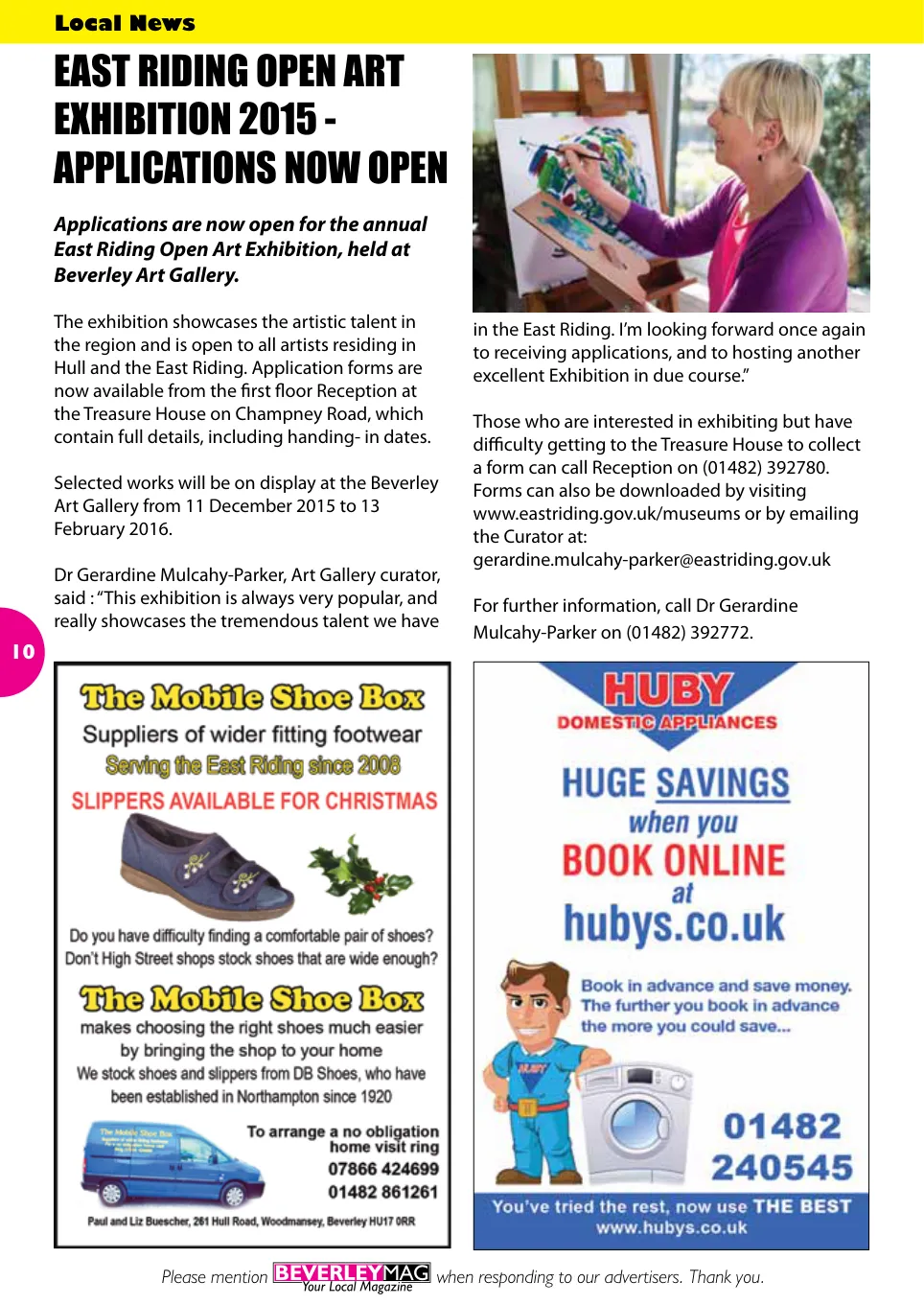 Beverley Magazine — November 2015 — Page 10 of 48