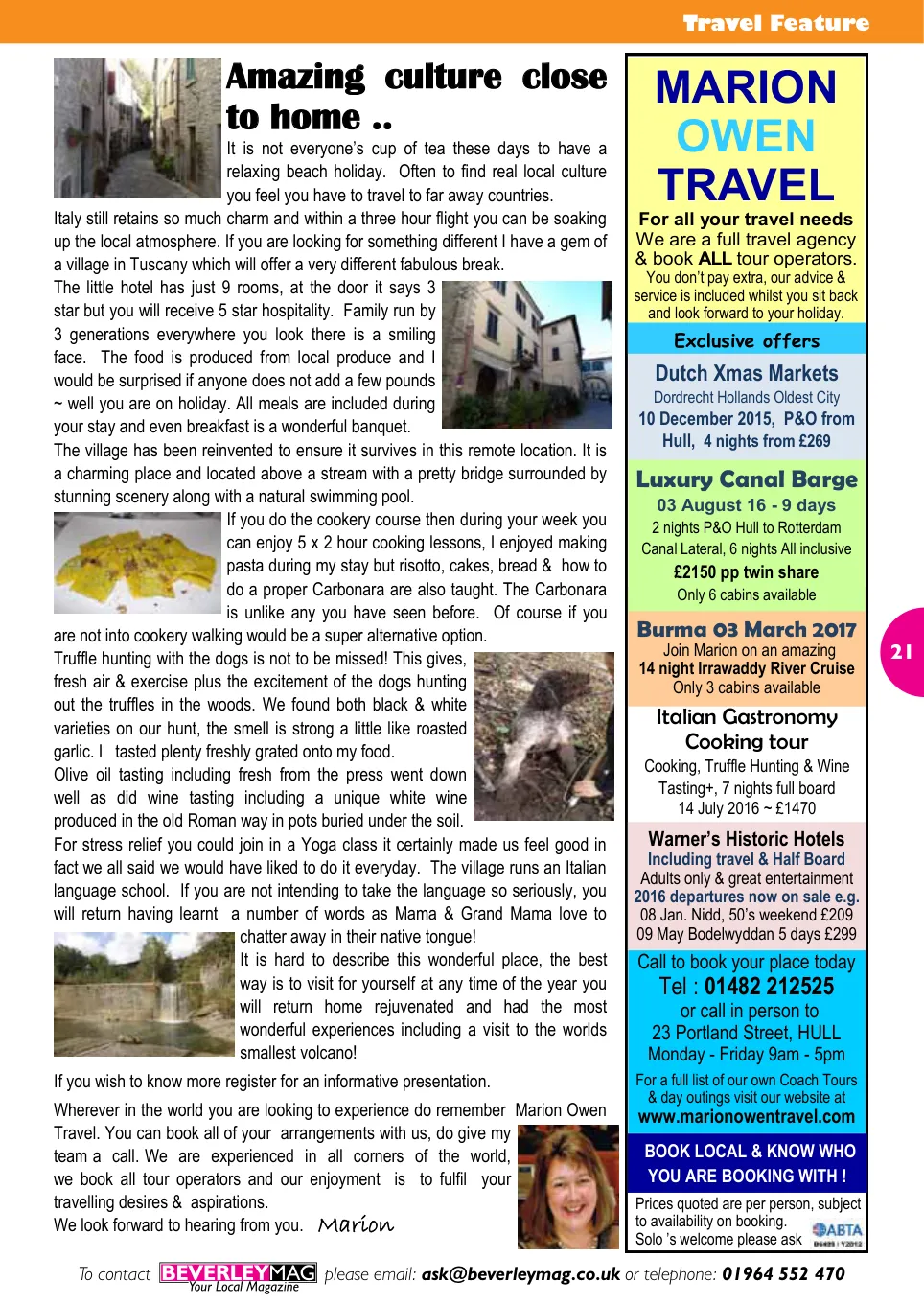 Beverley Magazine — November 2015 — Page 21 of 48
