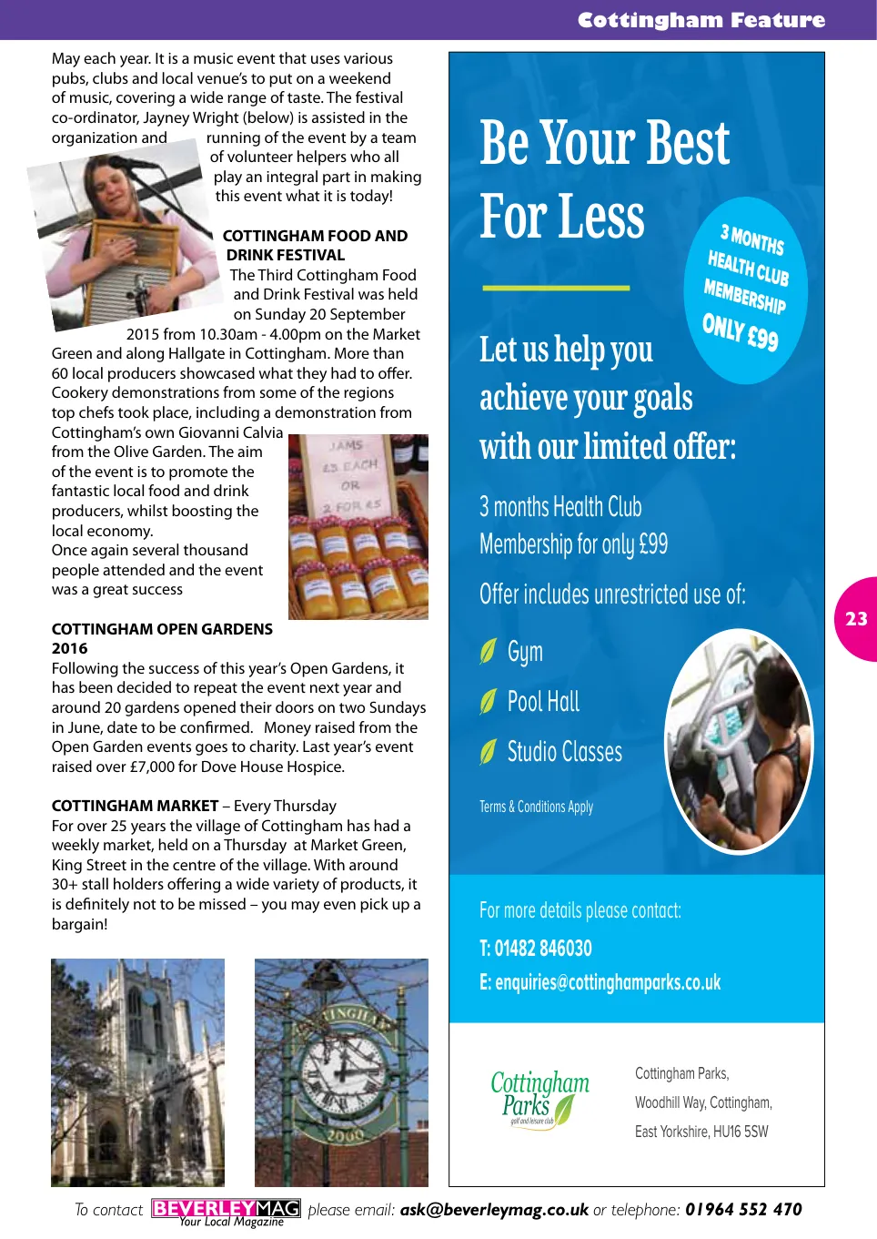 Beverley Magazine — November 2015 — Page 23 of 48