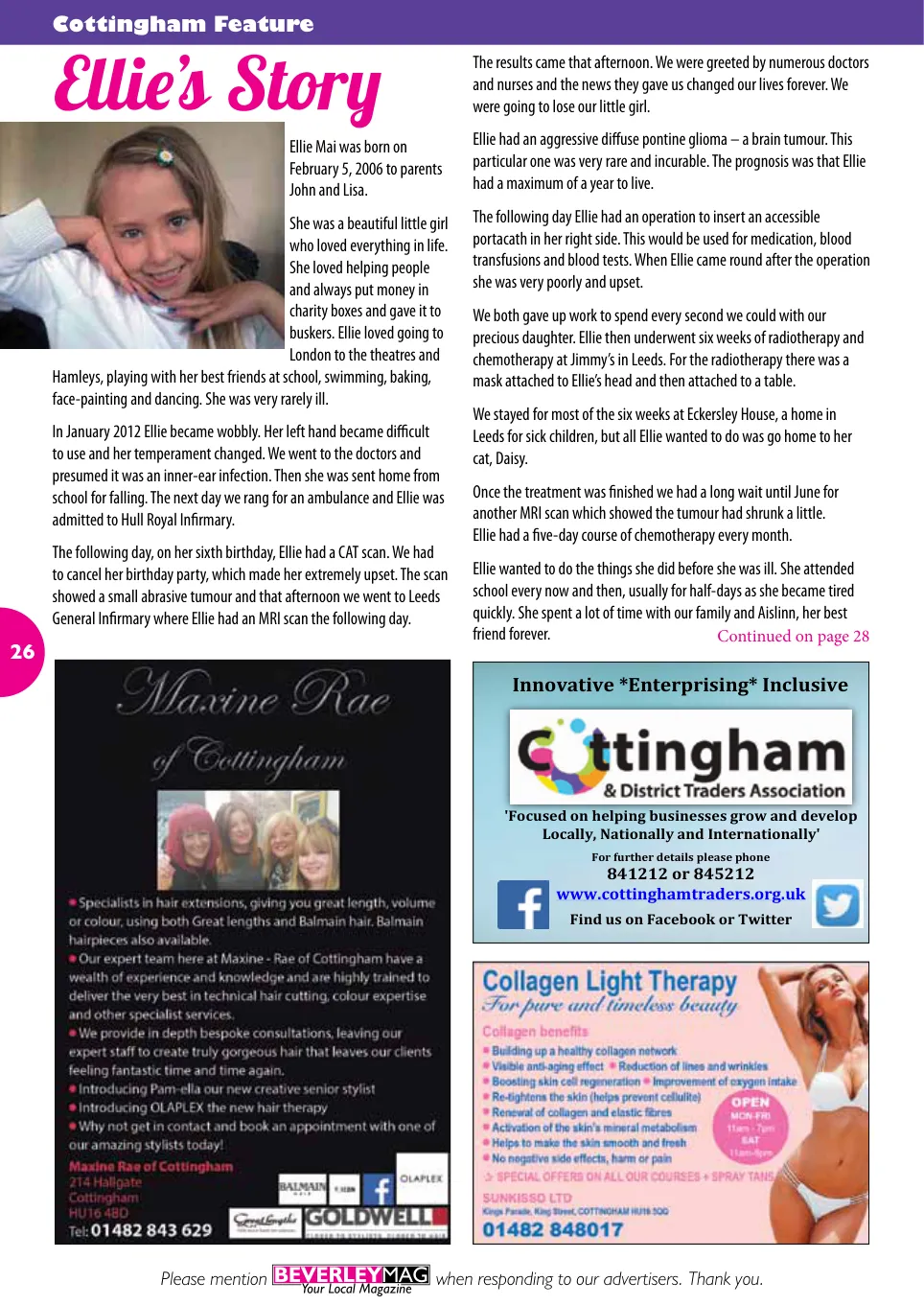 Beverley Magazine — November 2015 — Page 26 of 48