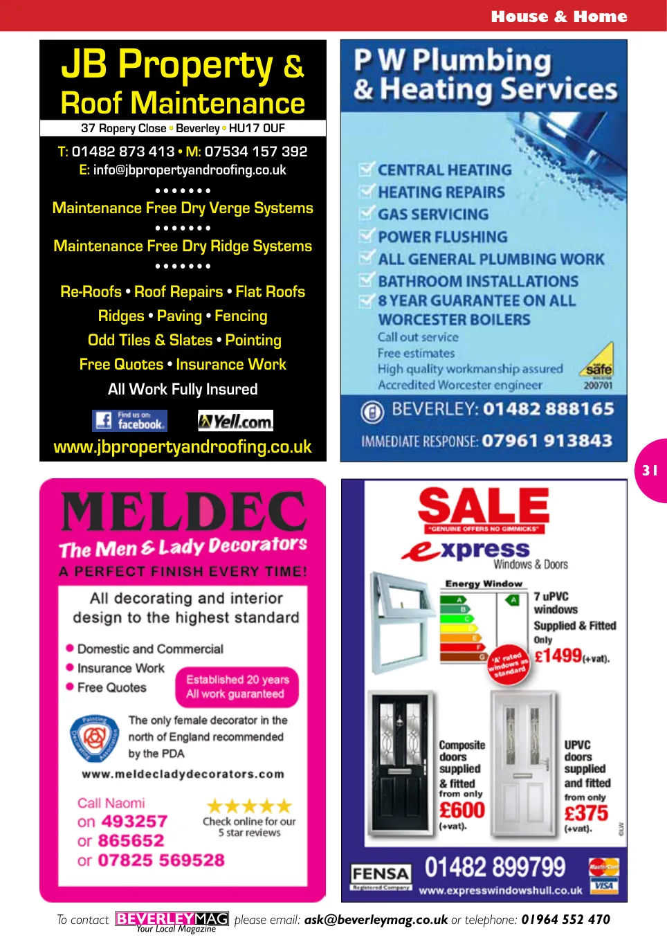 Beverley Magazine — November 2015 — Page 31 of 48