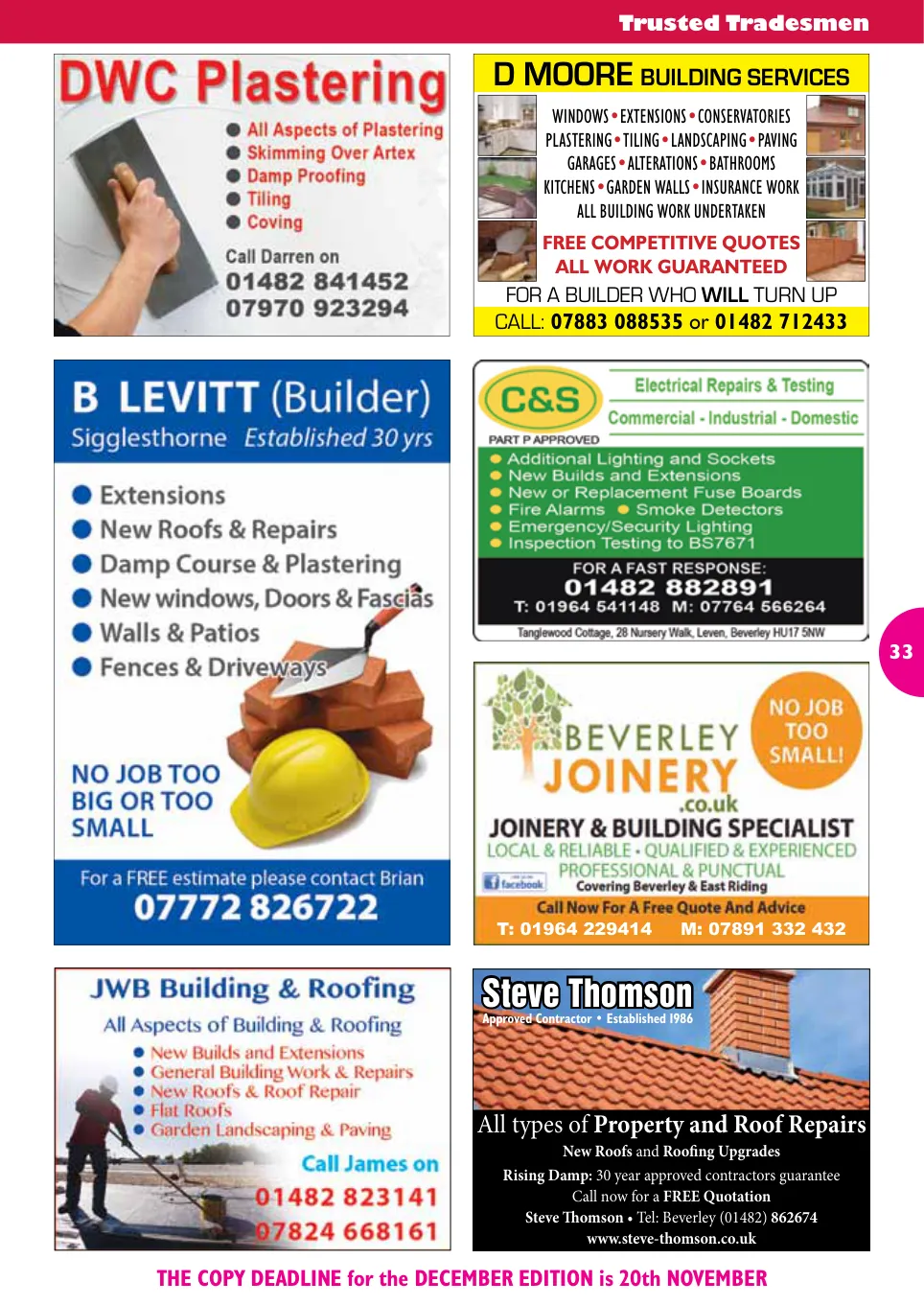 Beverley Magazine — November 2015 — Page 33 of 48