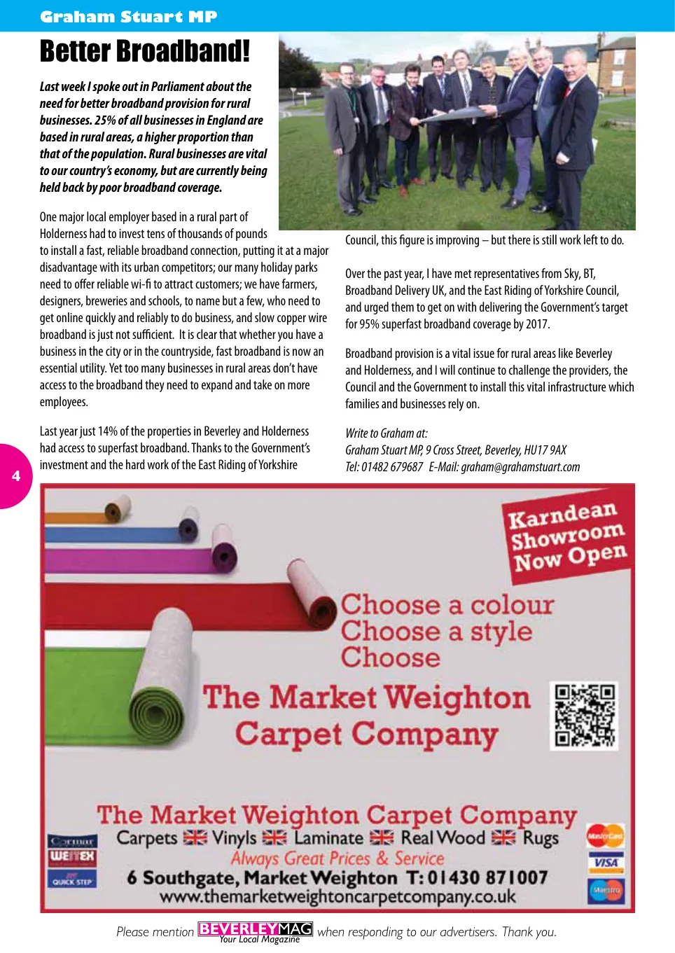 Beverley Magazine — November 2015 — Page 4 of 48