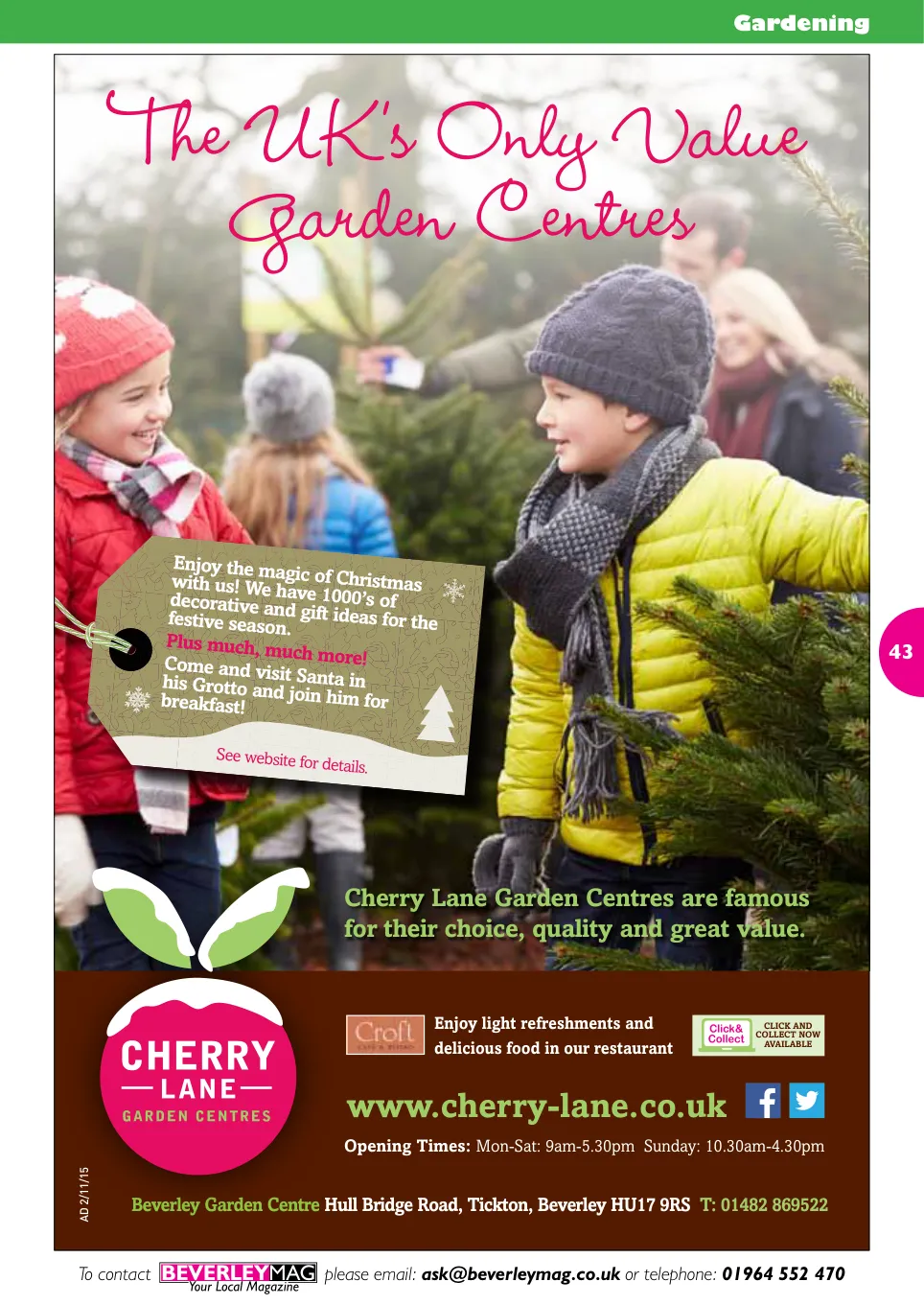 Beverley Magazine — November 2015 — Page 43 of 48