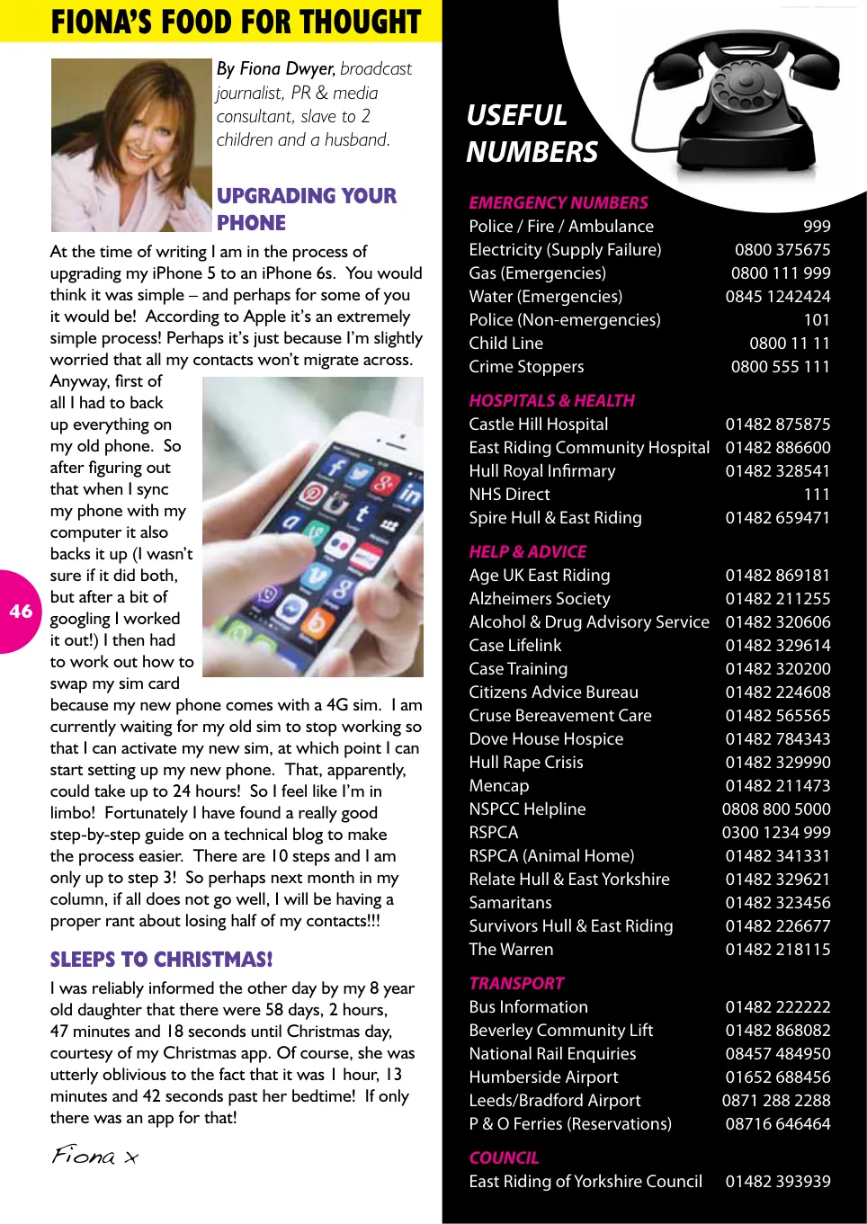 Beverley Magazine — November 2015 — Page 46 of 48