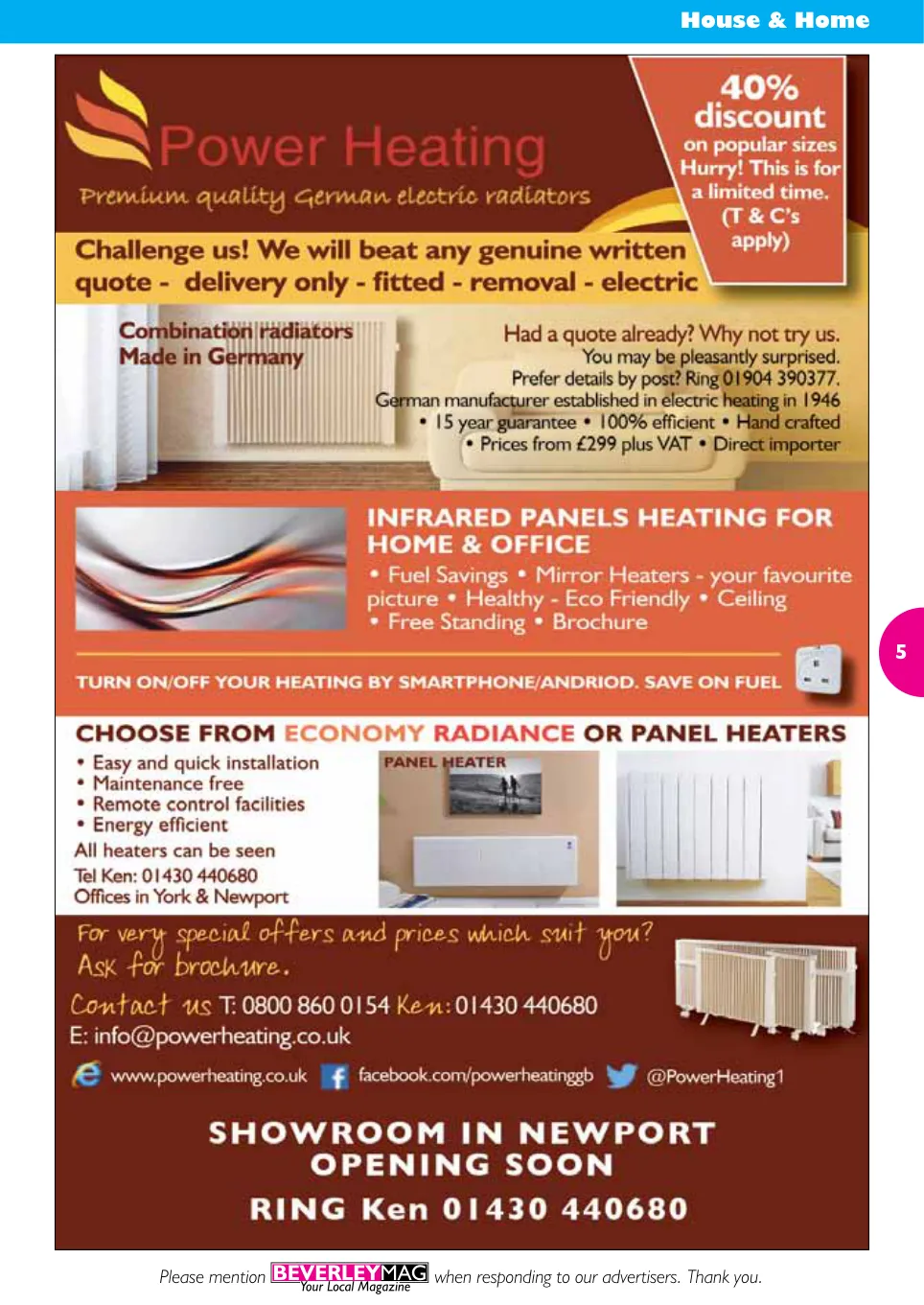 Beverley Magazine — November 2015 — Page 5 of 48