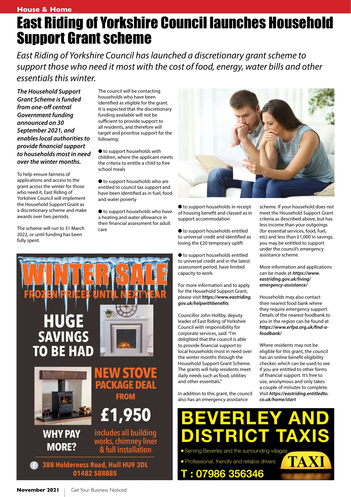 Beverley Magazine — November 2021 — Page 12 of 44