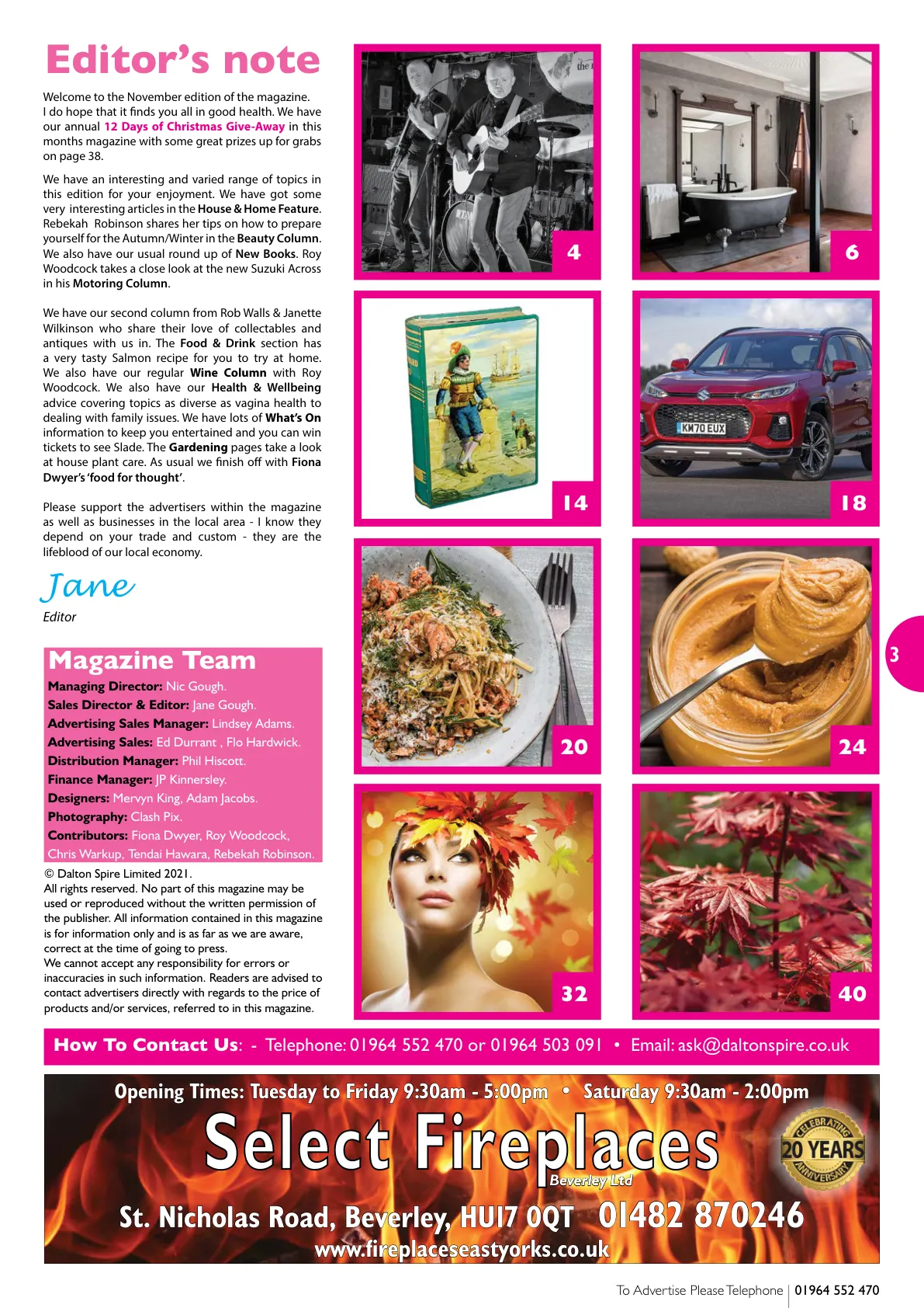 Beverley Magazine — November 2021 — Page 3 of 44