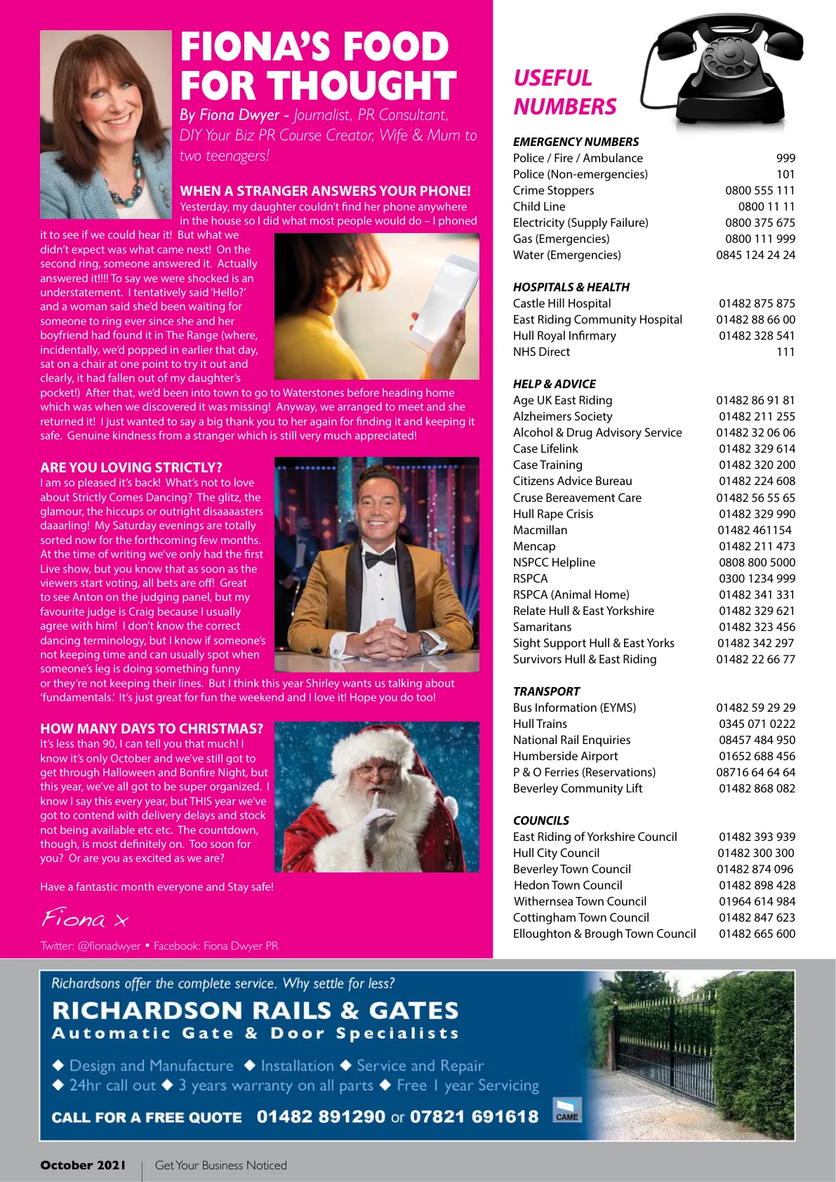 Beverley Magazine — October 2021 — Page 42 of 44