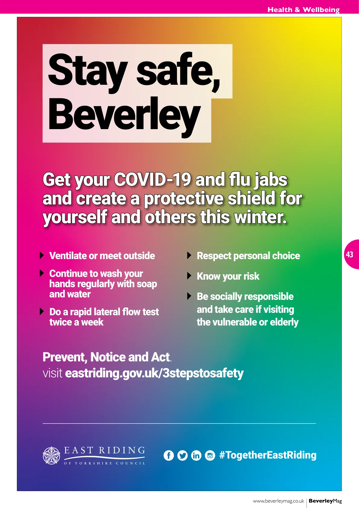 Beverley Magazine — October 2021 — Page 43 of 44