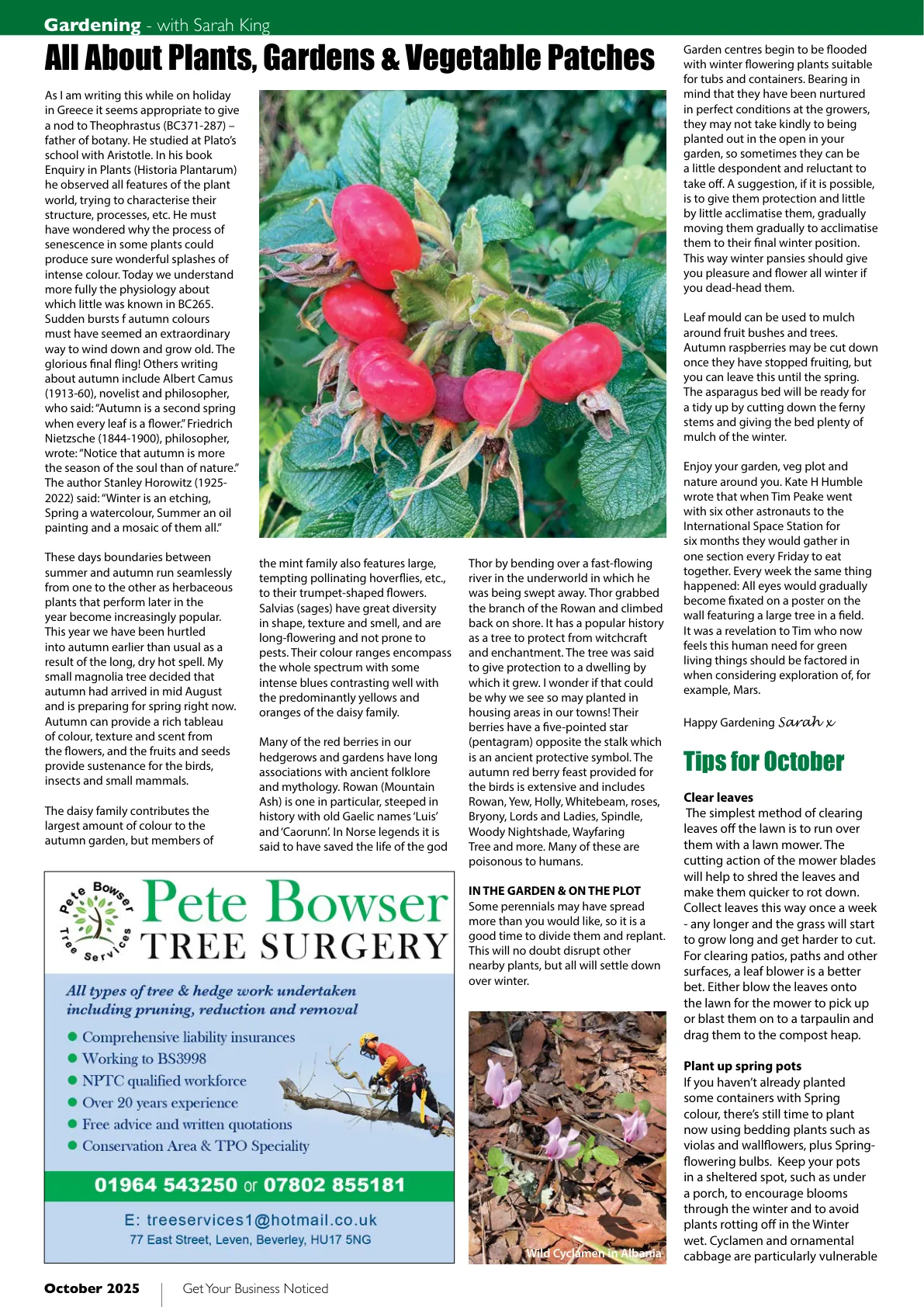 Beverley Magazine — October 2025 — Page 32 of 36