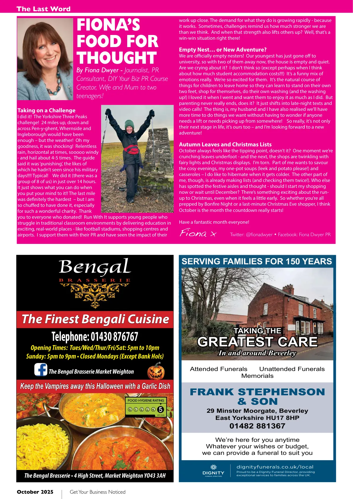 Beverley Magazine — October 2025 — Page 34 of 36