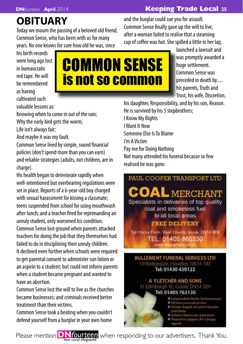 DNfourteen Magazine — April 2014 — Page 25 of 40