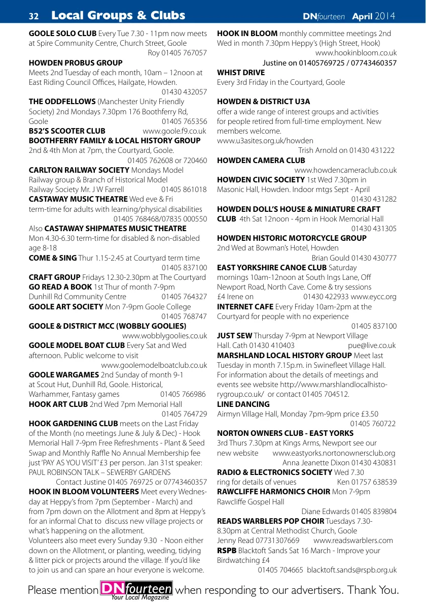 DNfourteen Magazine — April 2014 — Page 32 of 40