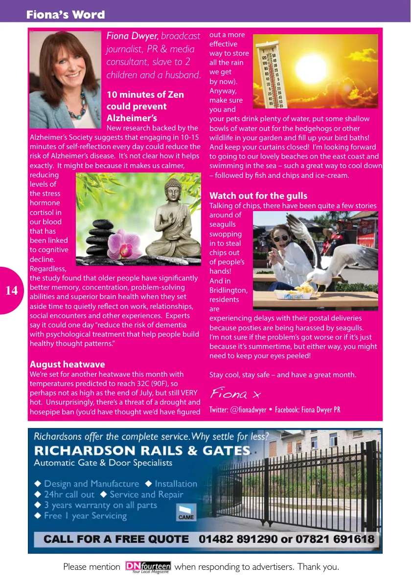 DNfourteen Magazine — August 2022 — Page 14 of 16