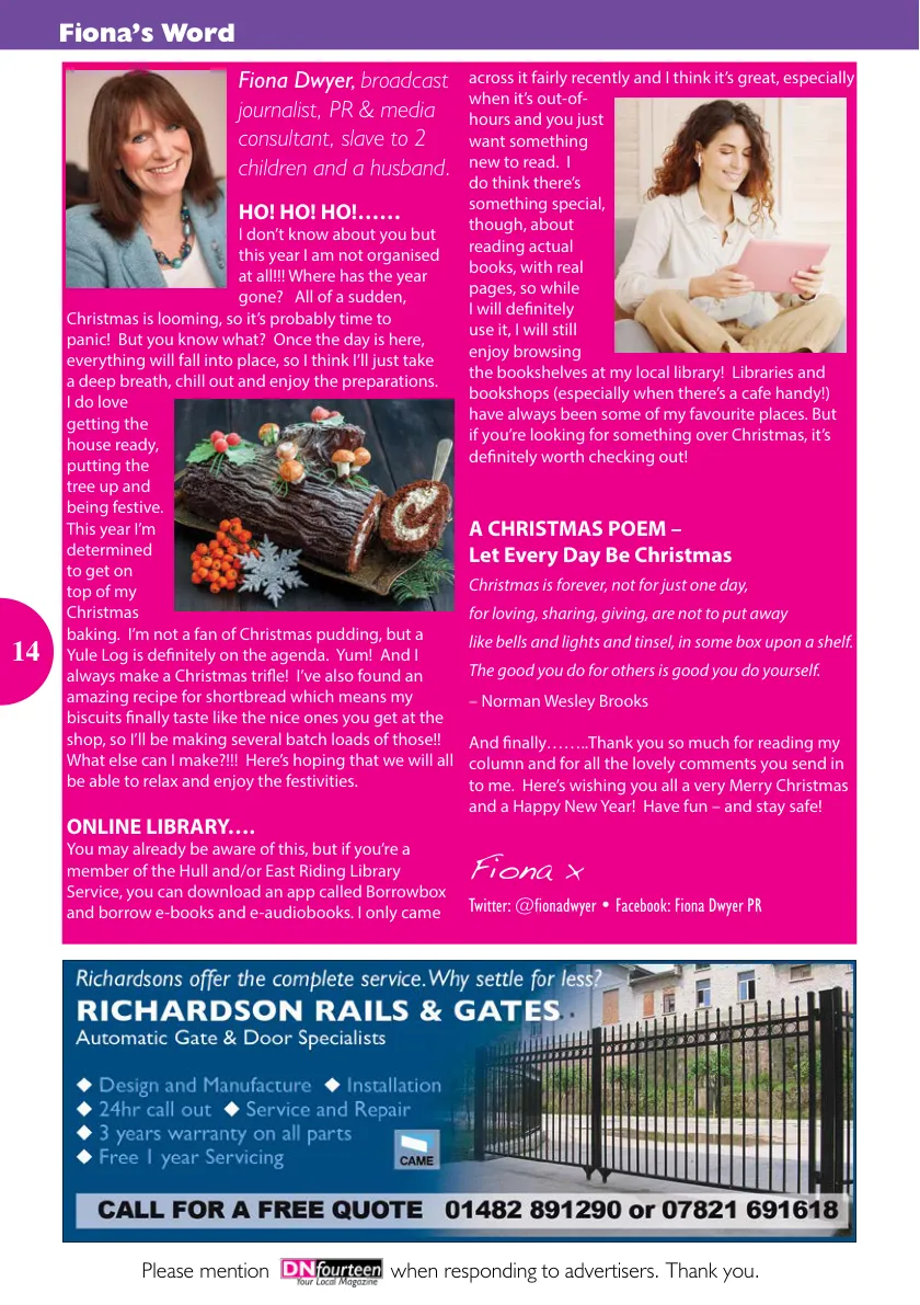 DNfourteen Magazine — December 2022 — Page 14 of 16