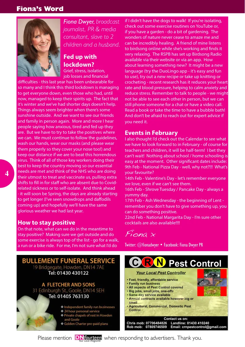 DN14 Magazine — February 2021 (Issue 131) — Page 4 of 8