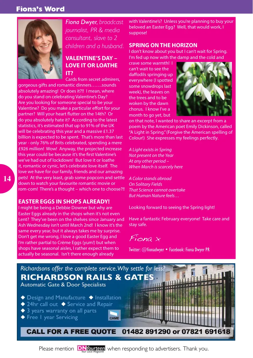 DNfourteen Magazine — February 2022 — Page 14 of 16