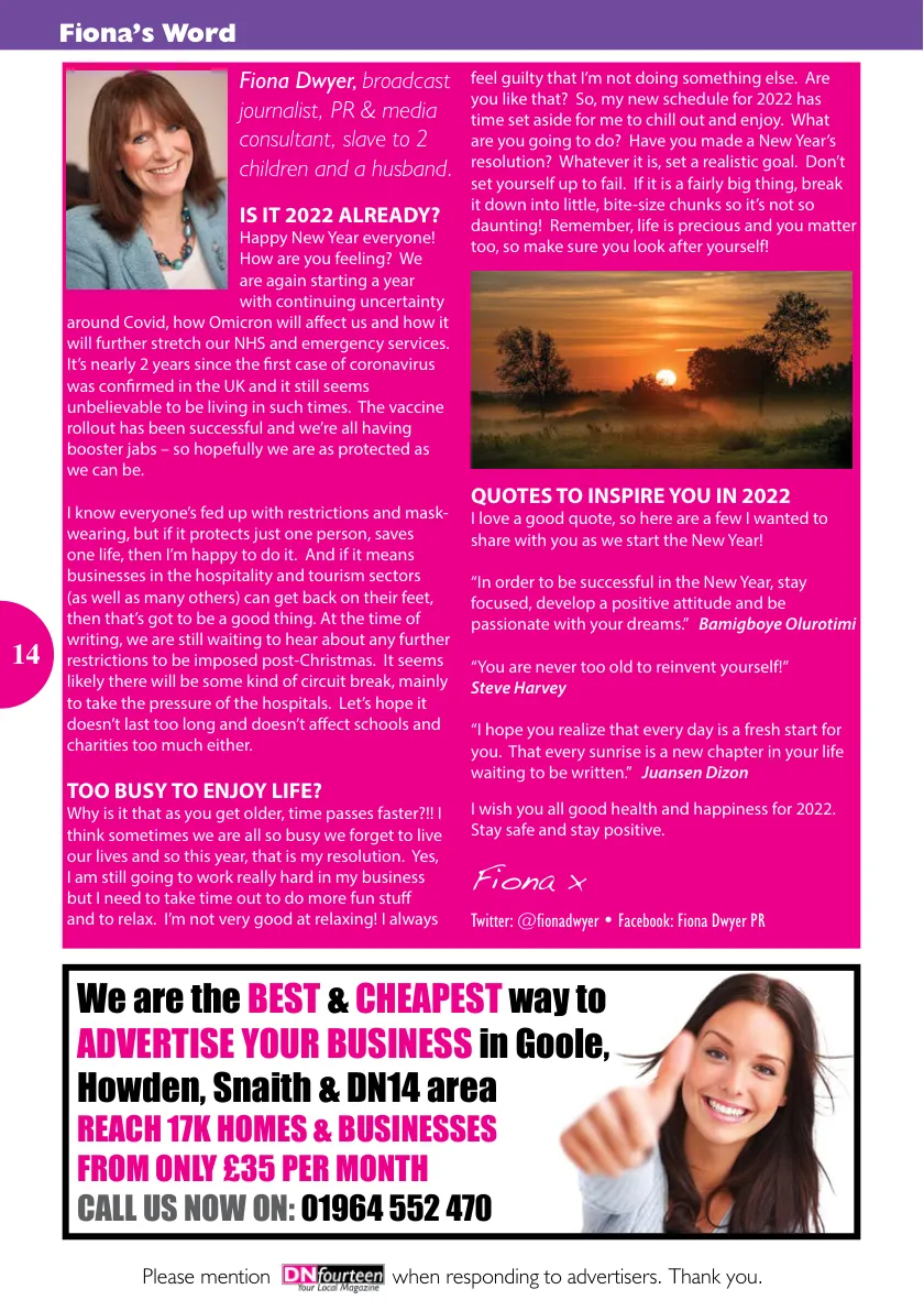 DNfourteen Magazine — January 2022 — Page 14 of 16