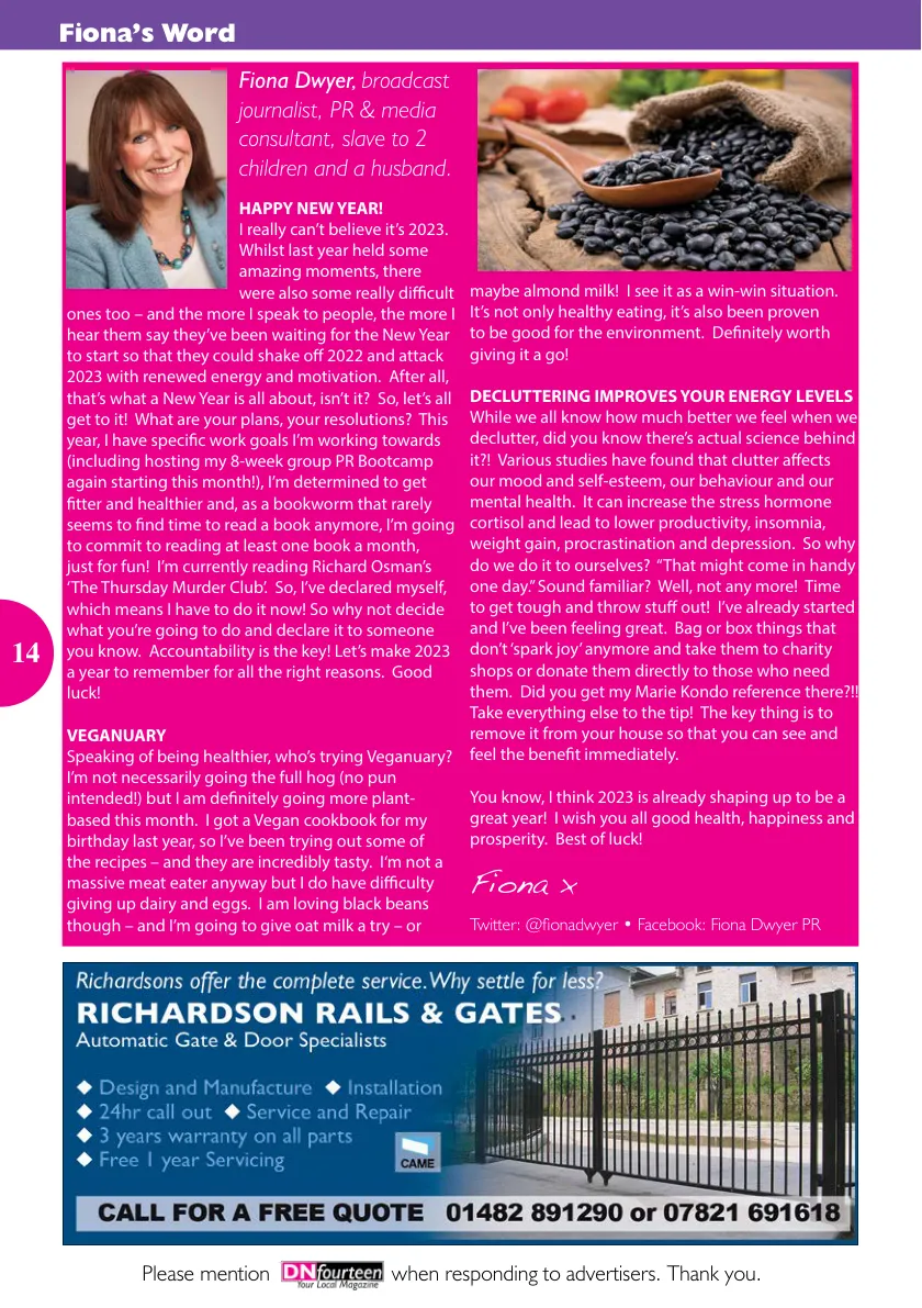 DNfourteen Magazine — January 2023 — Page 14 of 16