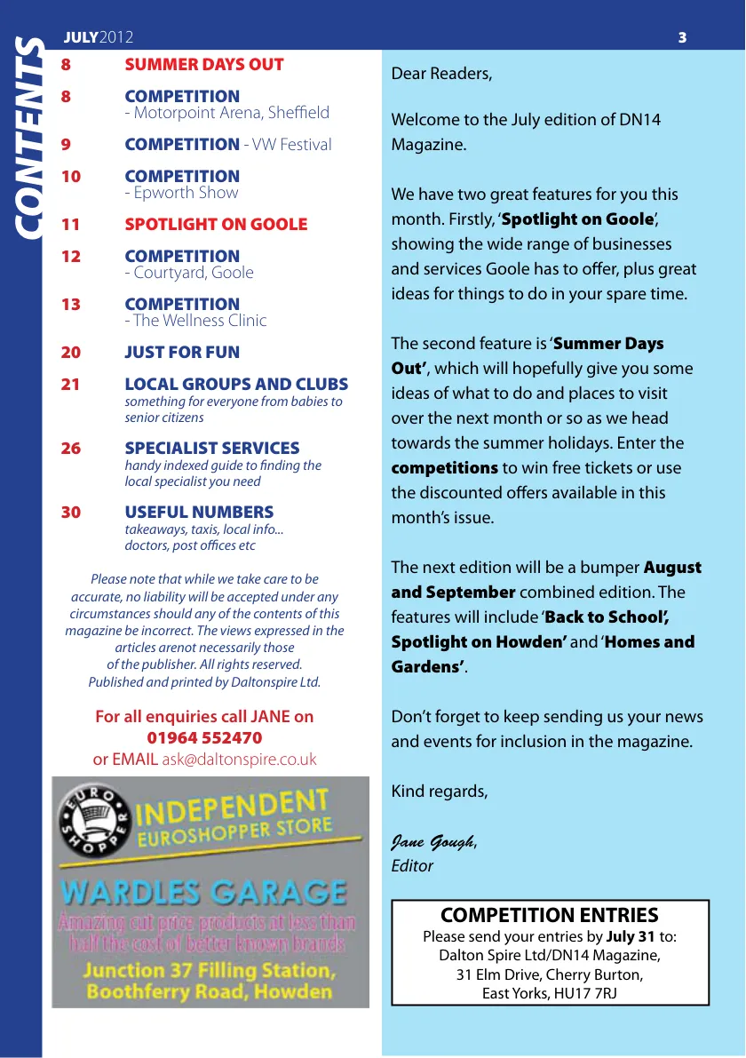 DNfourteen Magazine — July 2012 — Page 3 of 32