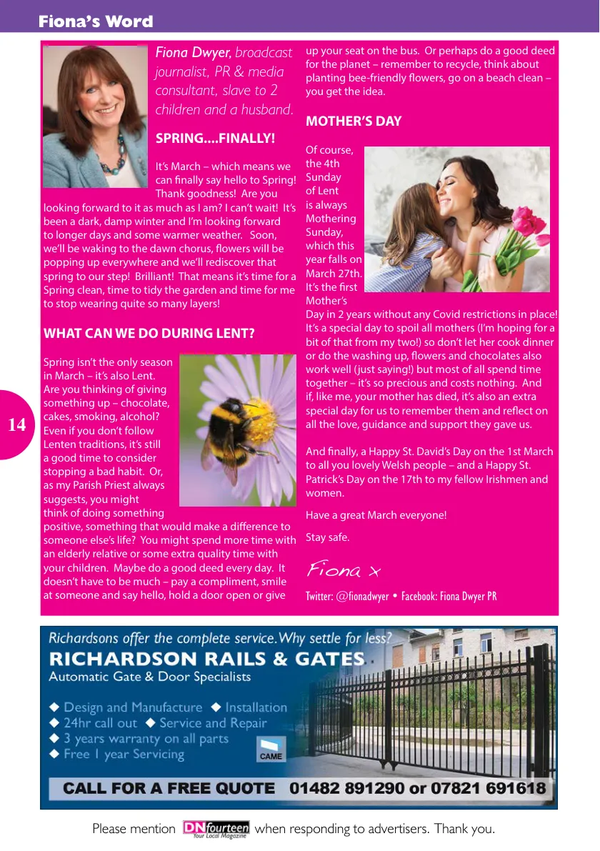 DNfourteen Magazine — March 2022 — Page 14 of 16