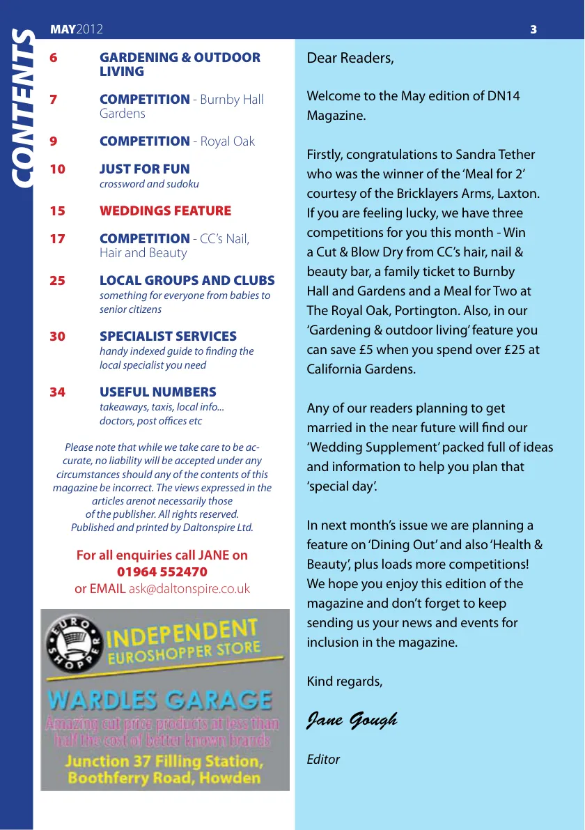 DNfourteen Magazine — May 2012 — Page 3 of 36