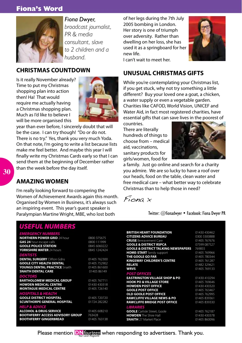 DNfourteen Magazine — November 2018 — Page 30 of 32