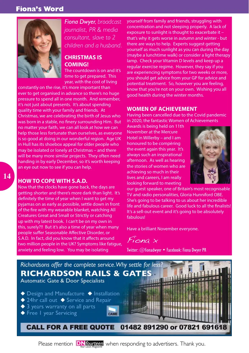 DNfourteen Magazine — November 2022 — Page 14 of 16