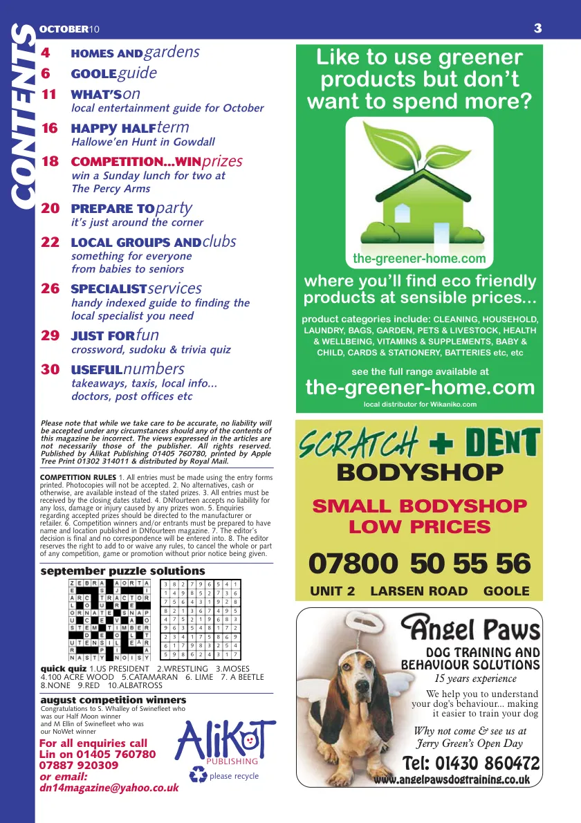 DNfourteen Magazine — October 2010 — Page 3 of 32